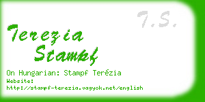 terezia stampf business card